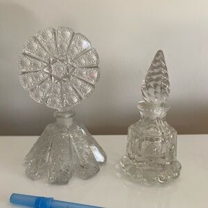 Unique Vintage Clear Glass Decorative Accent